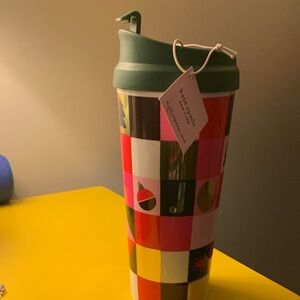 Kate Spade Holiday Thermal Mug NEW!
